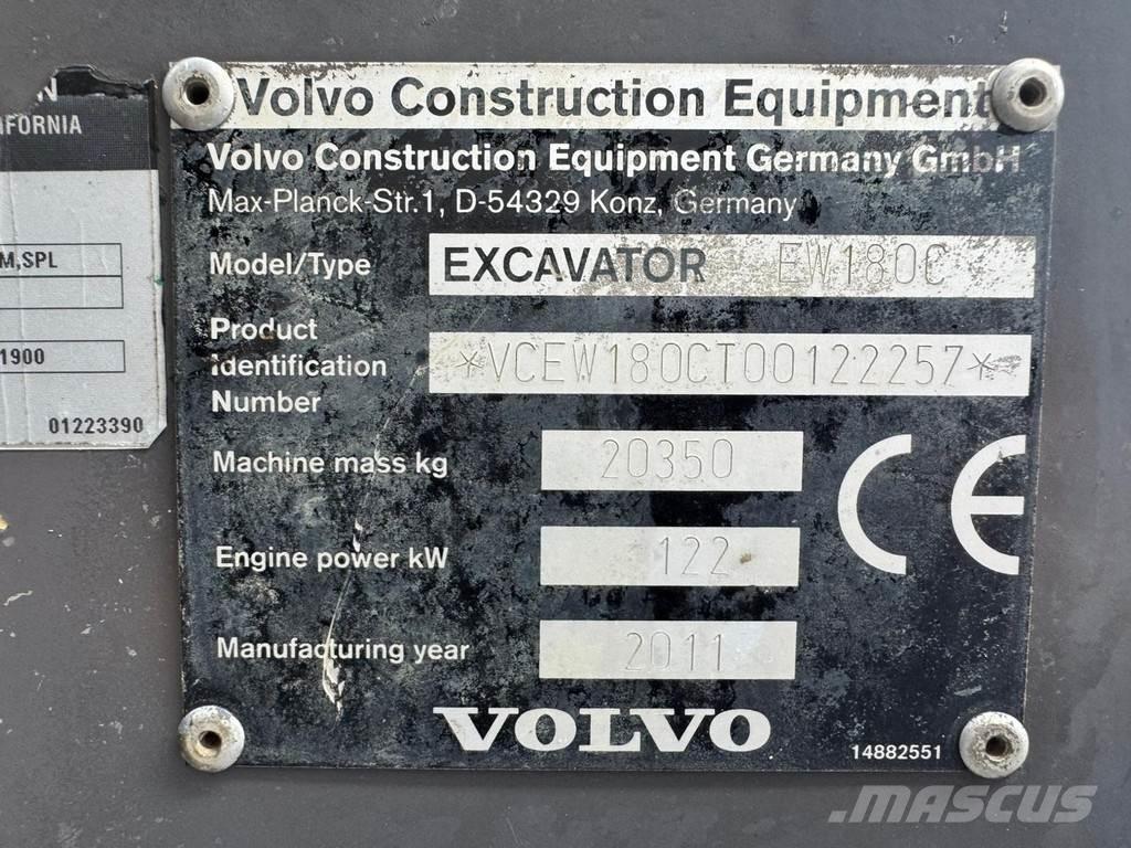 Volvo EW180C Excavadoras de ruedas