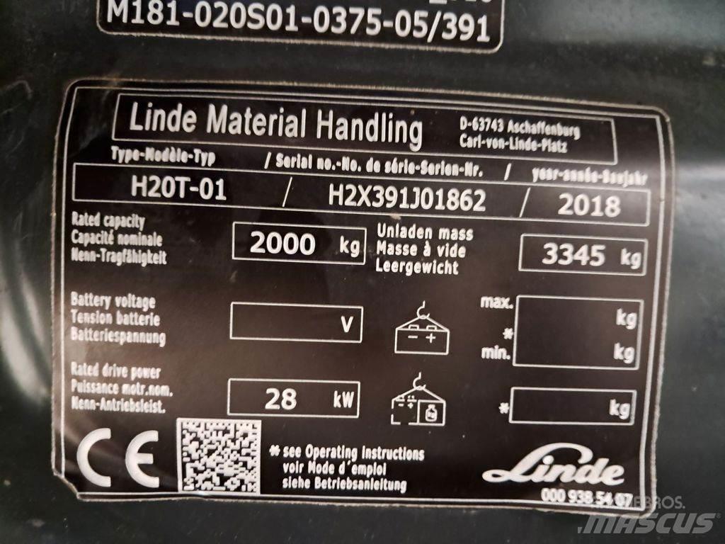Linde H20T-01 Carretillas LPG