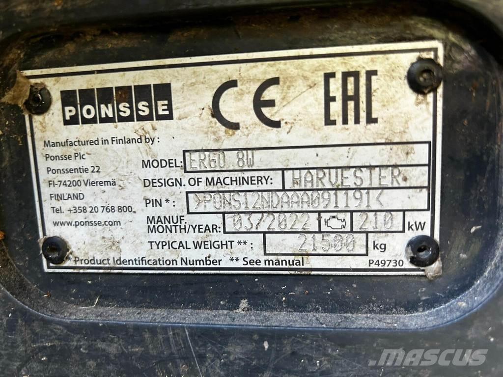 Ponsse Ergo 8W Cosechadoras