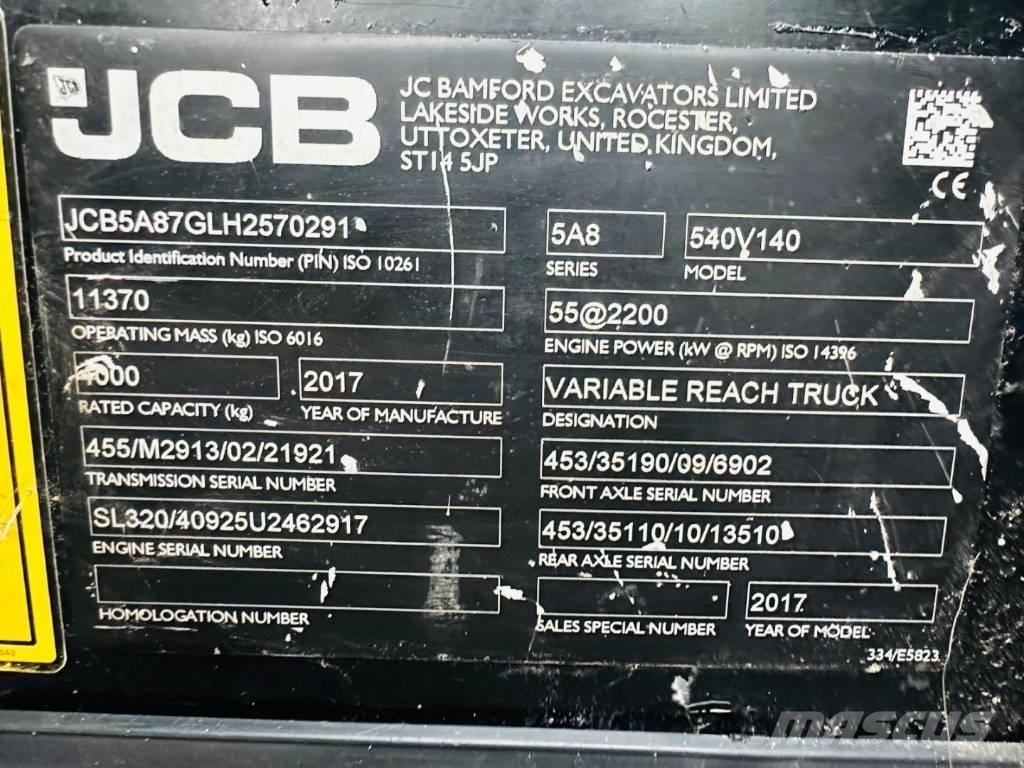 JCB 540-140 Carretillas telescópicas