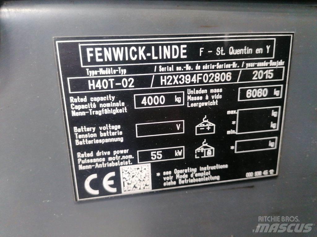 Linde H40T-02 Carretillas LPG