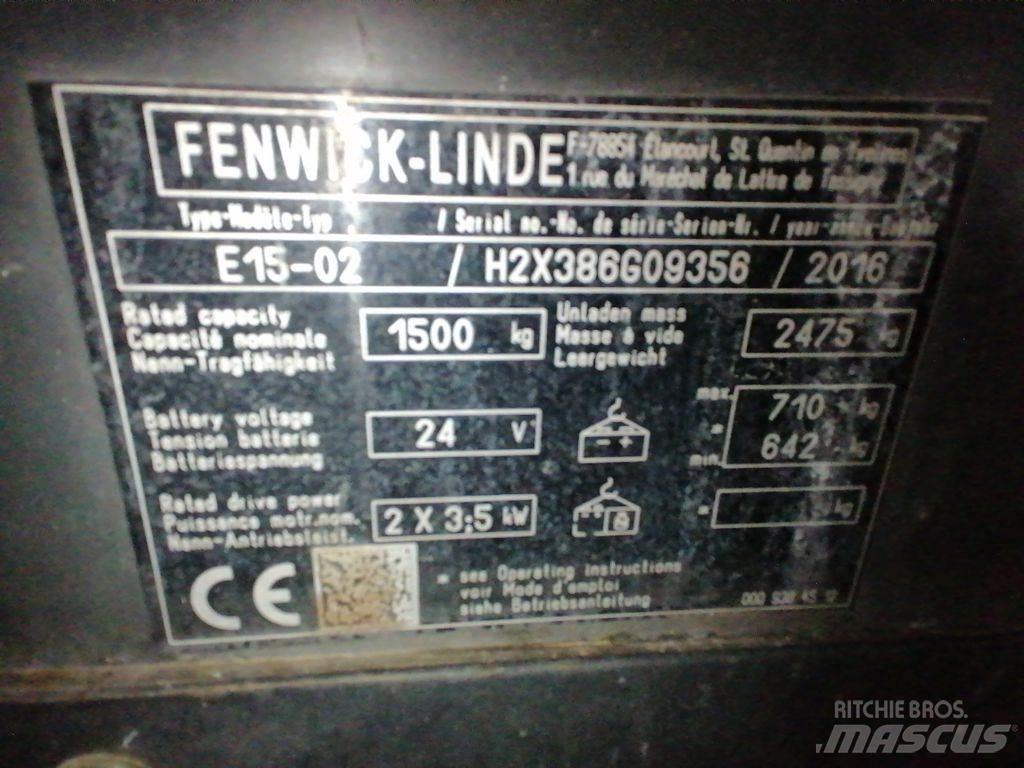 Linde E15-02 Carretillas de horquilla eléctrica