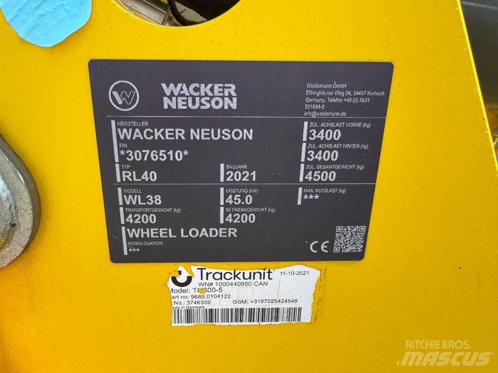 Wacker Neuson WL38 Cargadoras sobre ruedas