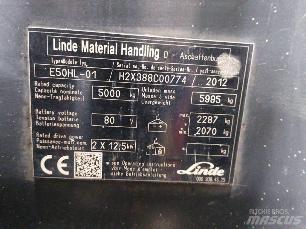 Linde E50HL-01 Carretillas de horquilla eléctrica