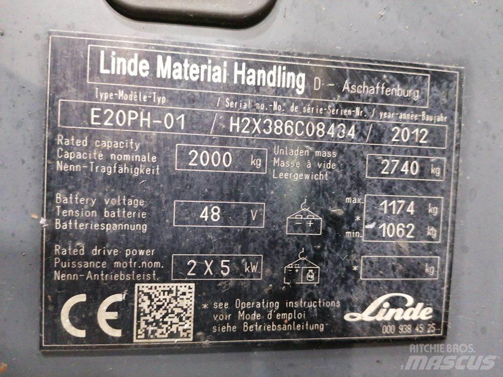 Linde E20PH-01 Carretillas de horquilla eléctrica