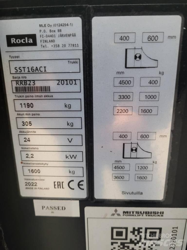 Rocla SST 16 ACI Apiladores eléctricos autopropulsados