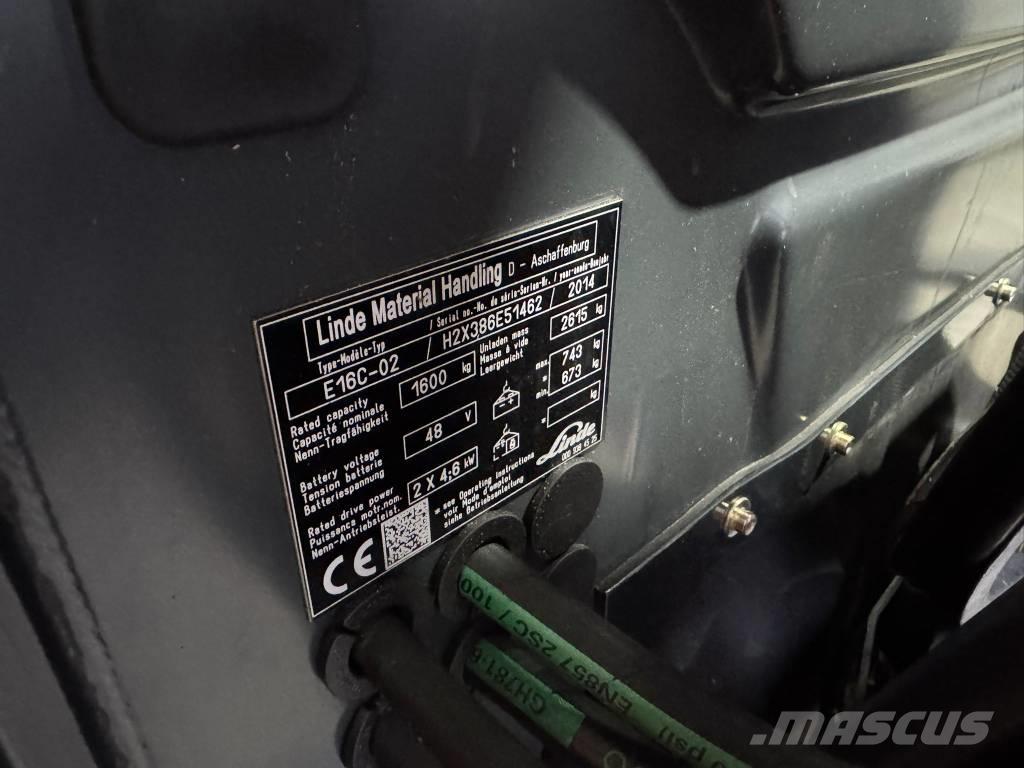 Linde E 16 C-02 Carretillas de horquilla eléctrica