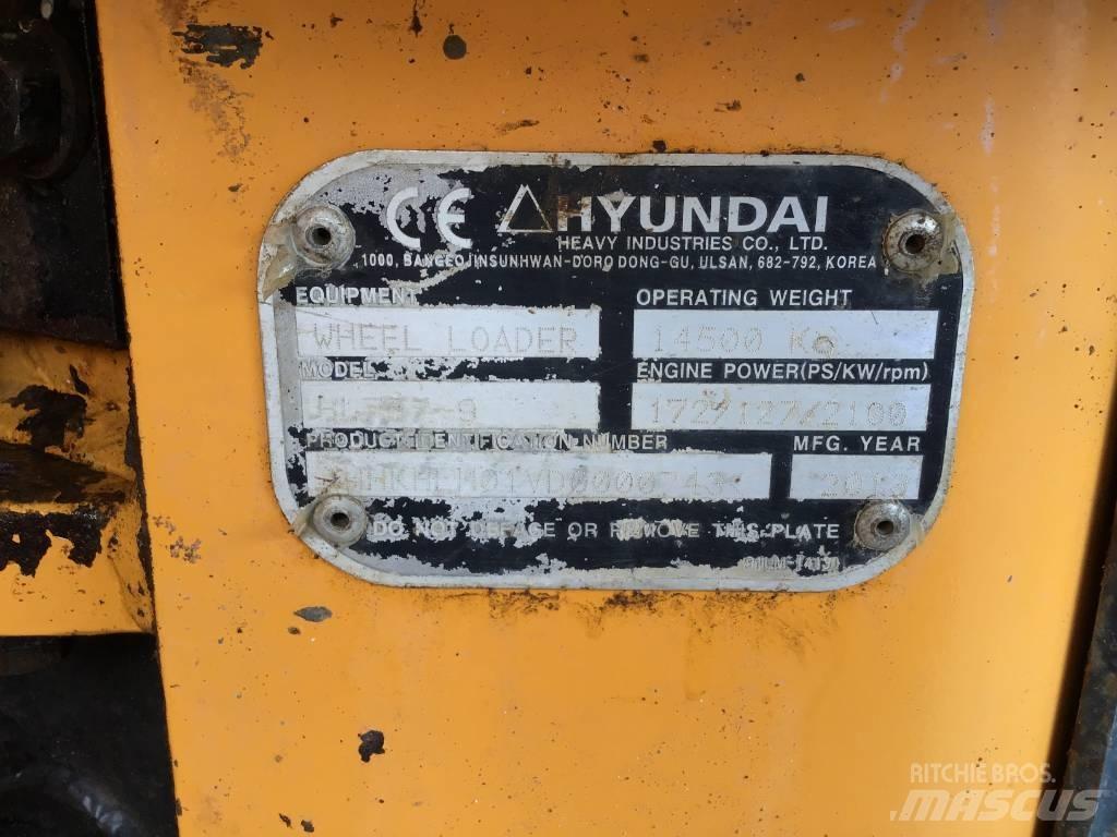 Hyundai HL 757-9 Cargadoras sobre ruedas