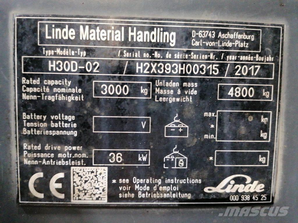 Linde H30D-02 Carretillas diesel