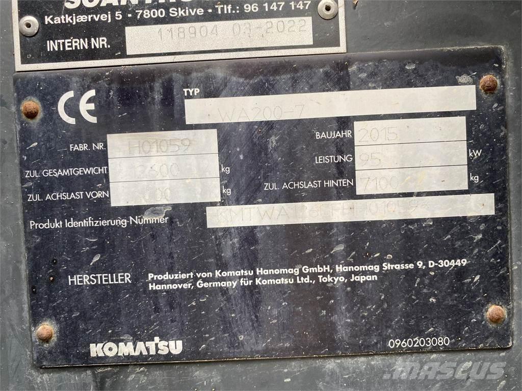 Komatsu WA200-7 Cargadoras sobre ruedas