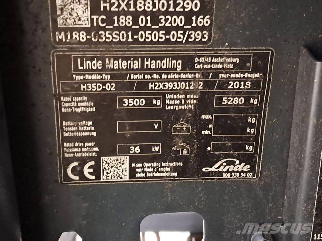Linde H35D-02 Carretillas diesel