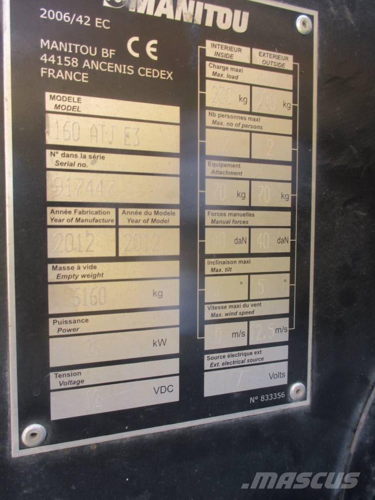 Manitou 160 ATJ Plataforma de trabajo articulada