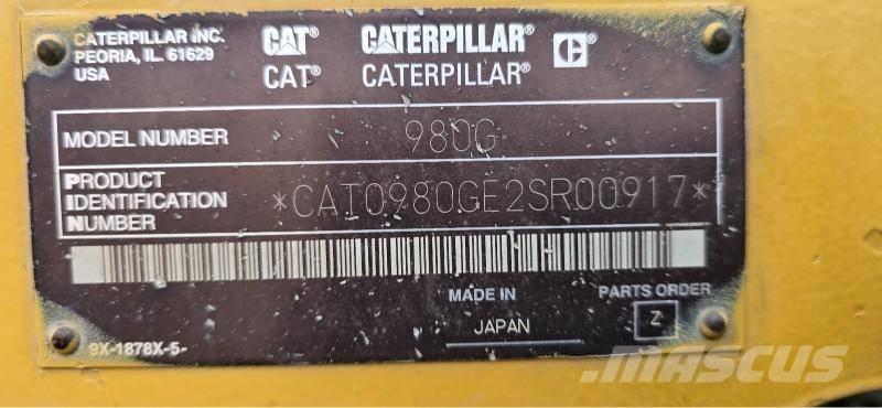 CAT 980G Cargadoras sobre ruedas