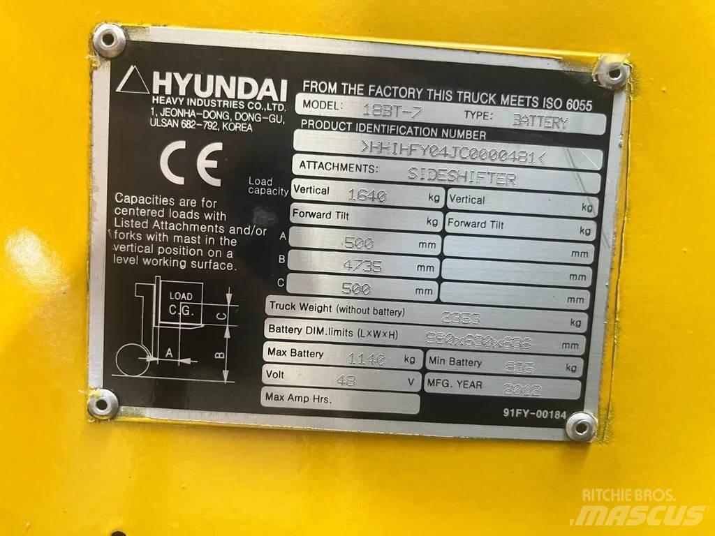 Hyundai 18BT-7 Carretillas de horquilla eléctrica