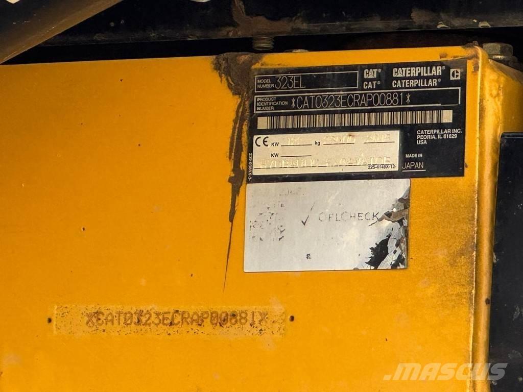 CAT 323EL Excavadoras de cadenas