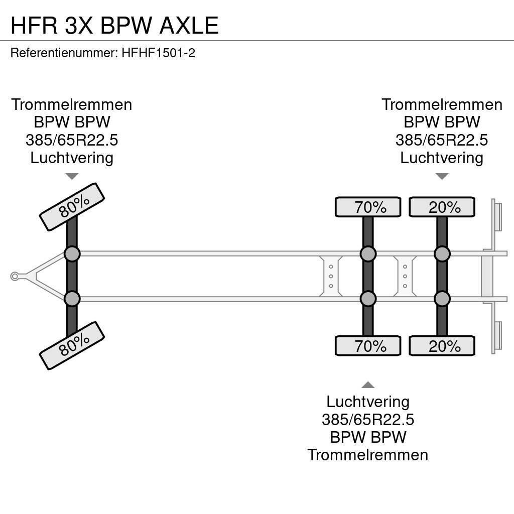 HFR 3X BPW AXLE Plataforma plana/laterales abatibles
