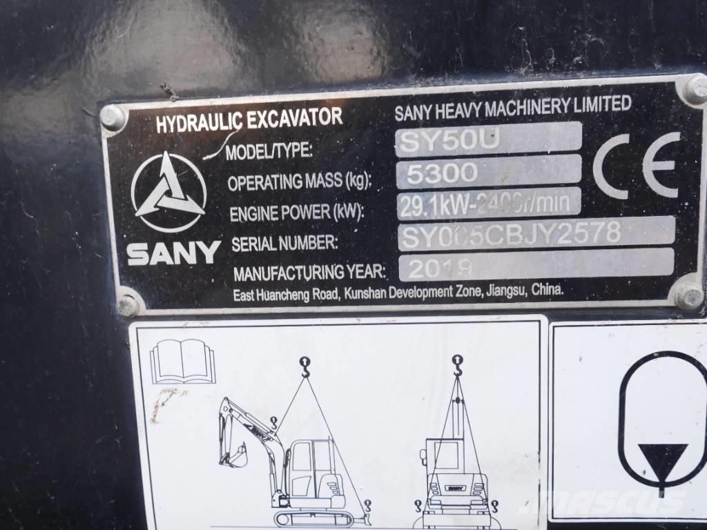 Sany SY 50 U Mini excavadoras < 7t