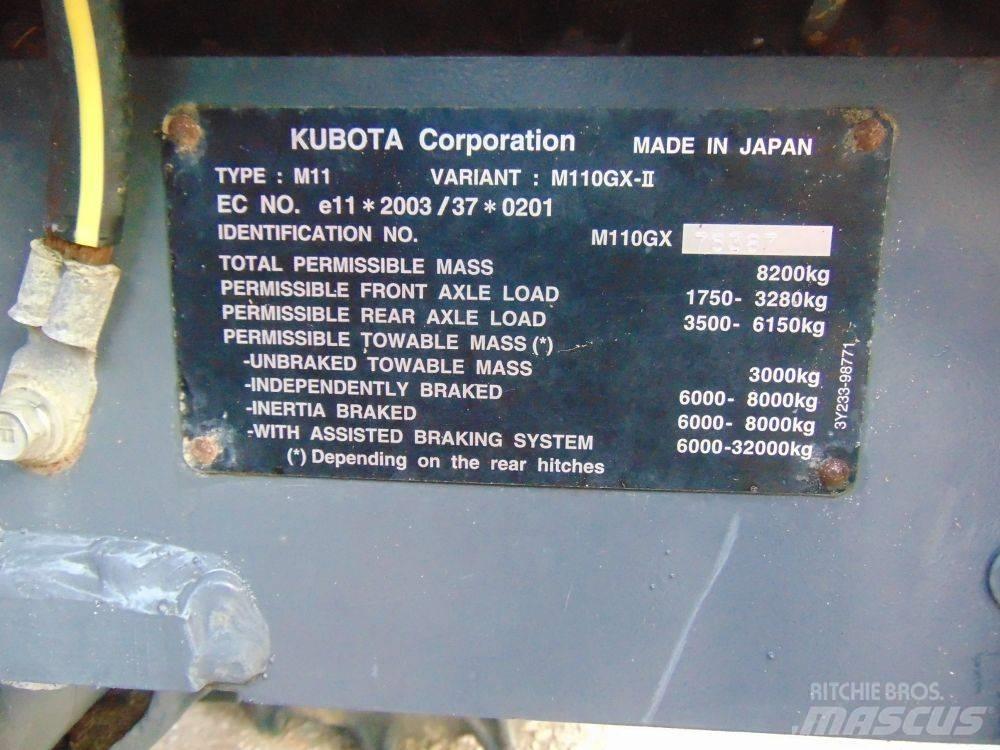 Kubota M 110 GX Tractores