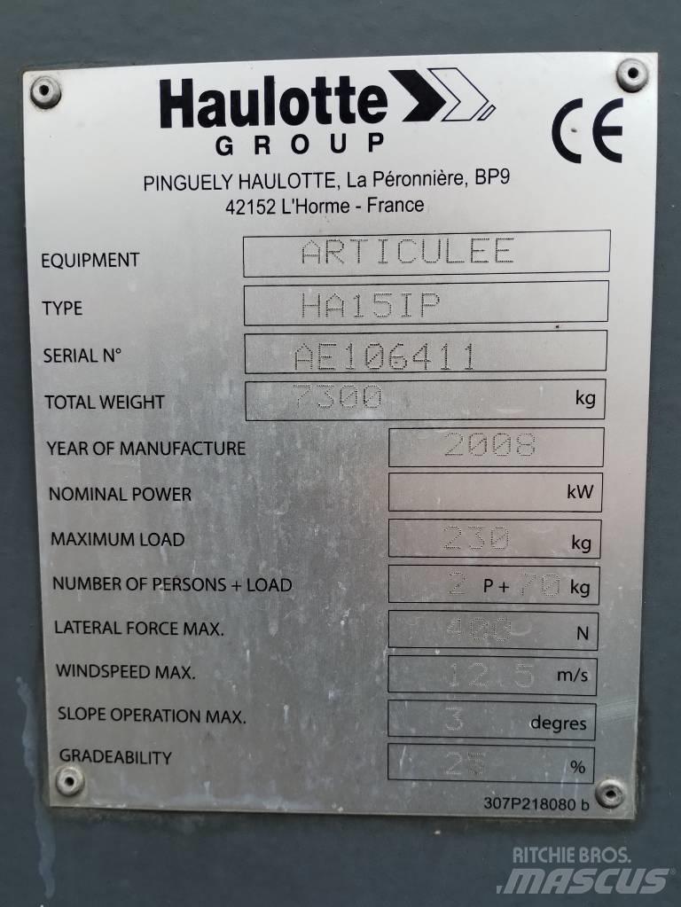Haulotte HA 15 IP Plataforma de trabajo articulada