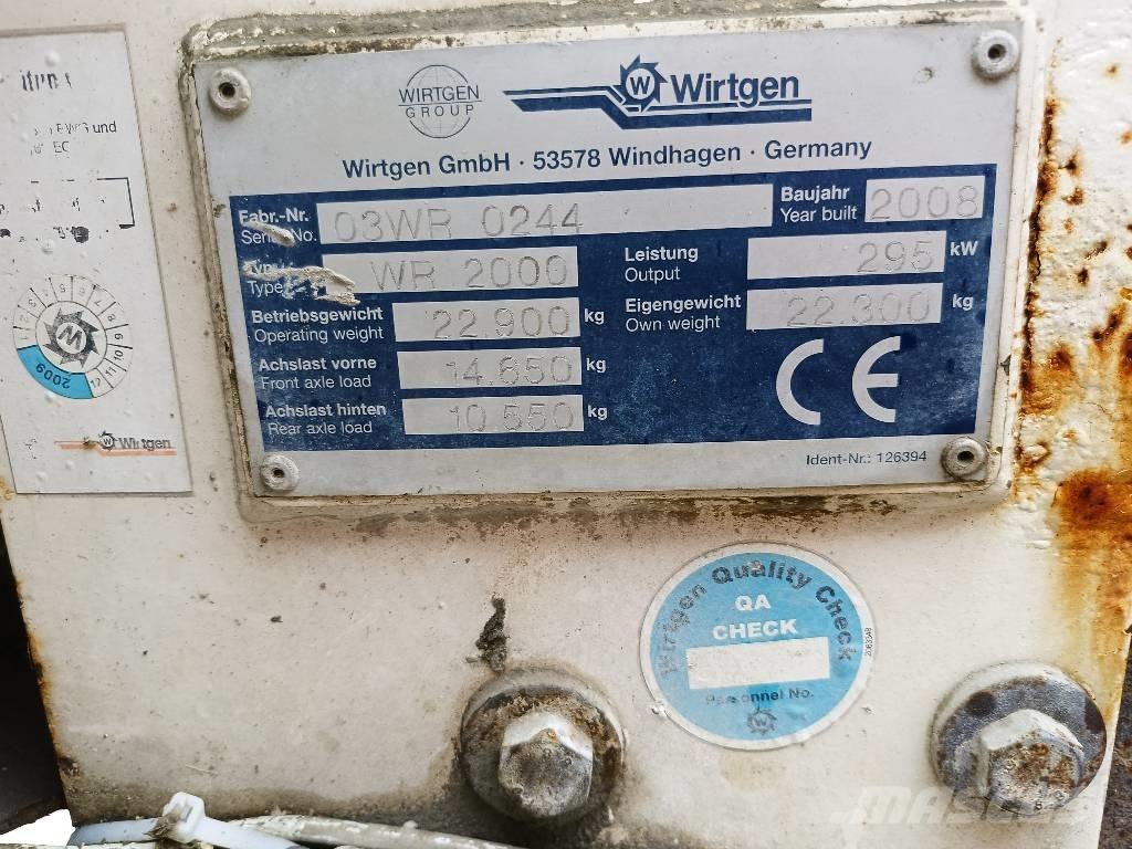 Wirtgen WR 2000 Equipos para la estabilización de suelos y reciclaje de asfalto