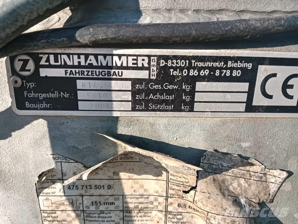 Zunhammer K 14 55PUL Remolques esparcidores de estiércol
