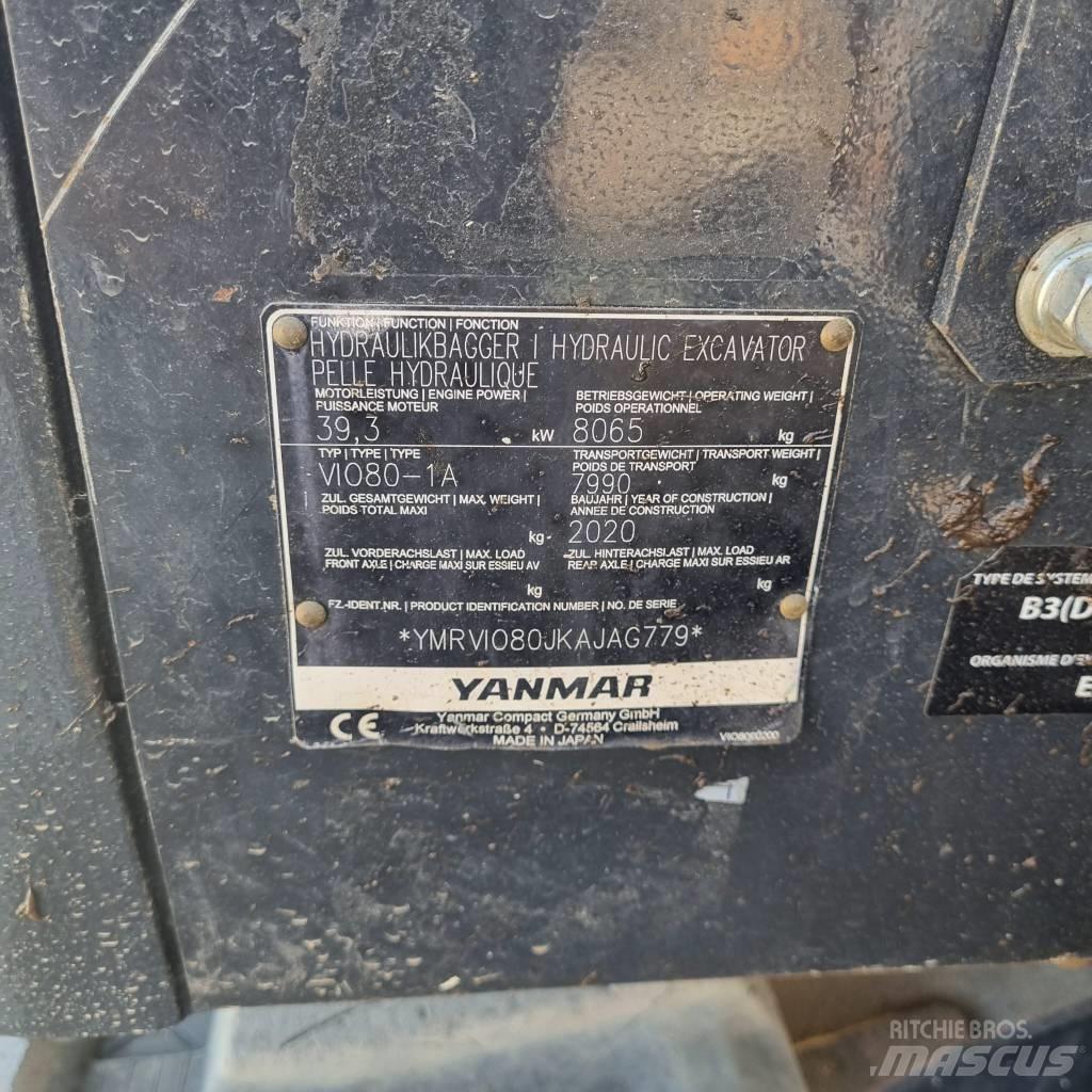 Yanmar Vio 80-1A Excavadoras 7t - 12t