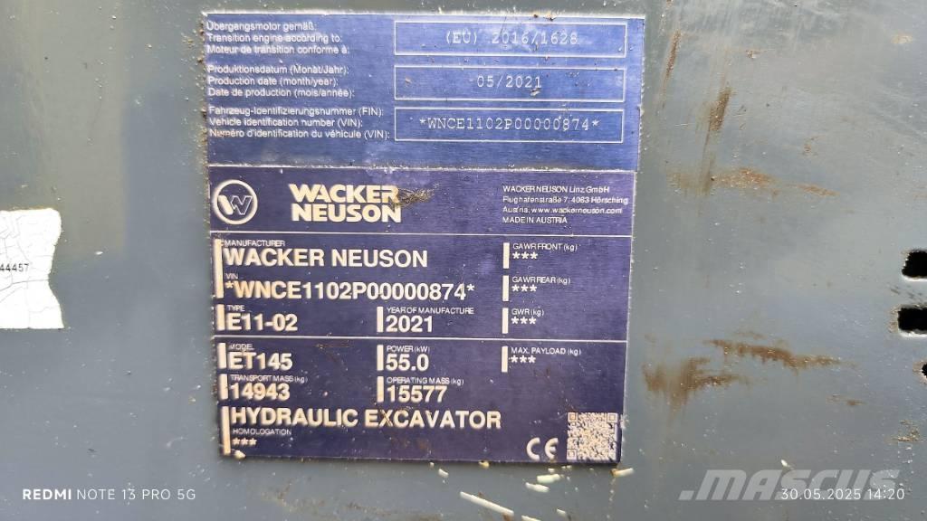 Wacker Neuson ET 145 Excavadoras de cadenas