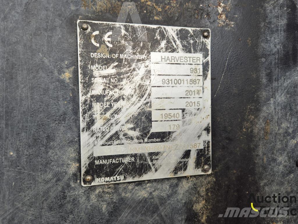 Komatsu 931.1 Cosechadoras