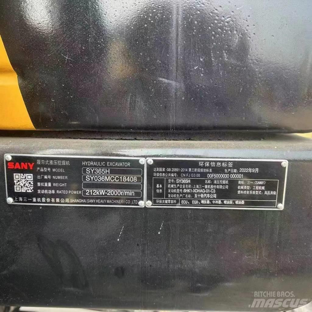 Sany SY 365 H Excavadoras de cadenas