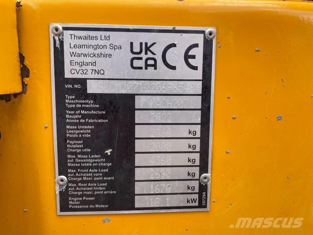Thwaites MACH2071 Dúmpers de obra