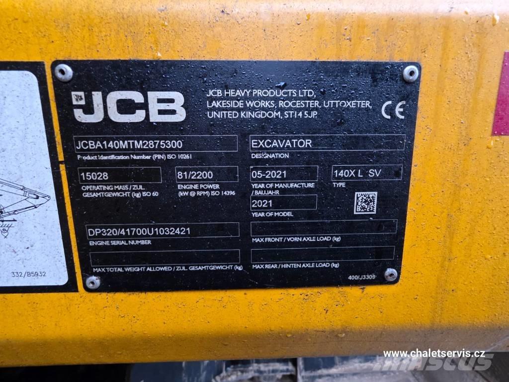 JCB 140 X Excavadoras de cadenas