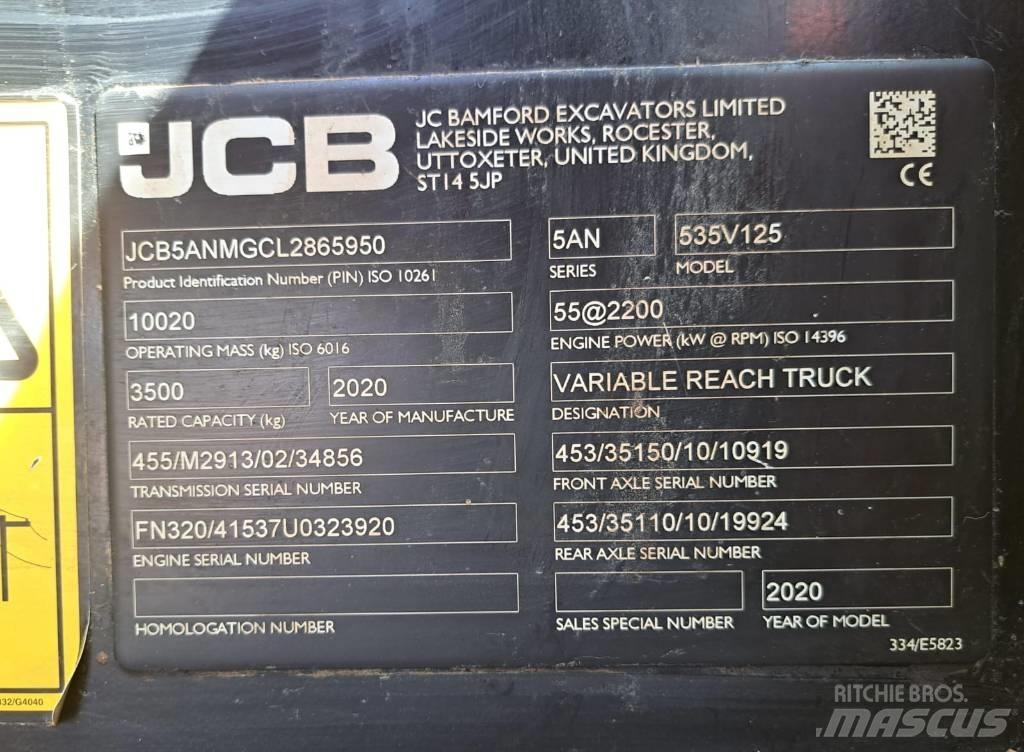 JCB 535 V 125 Carretillas telescópicas