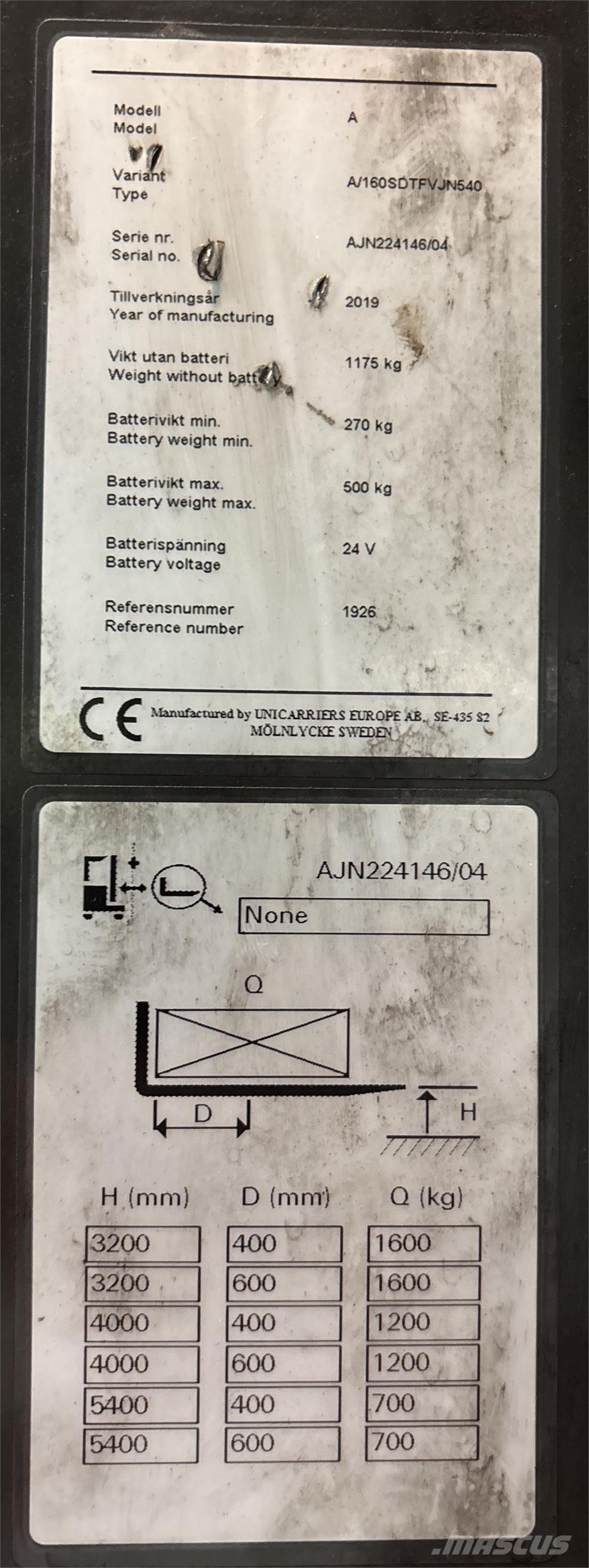 Atlet A160 Apiladores eléctricos autopropulsados
