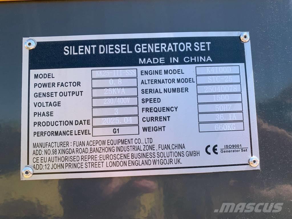 Kawakenki KK25 Generadores diesel