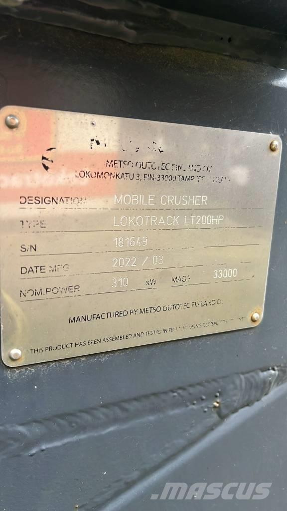 Metso LT 200 HP Trituradoras móviles