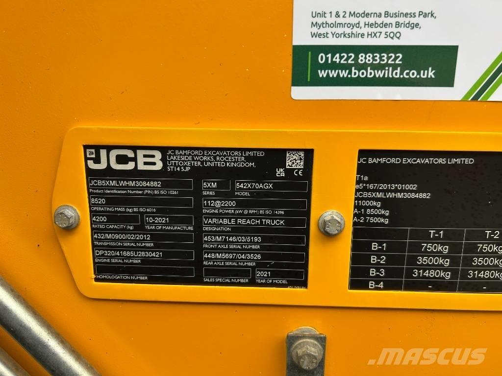 JCB 542-70 Agri Xtra Manipuladores telescópicos agrícolas