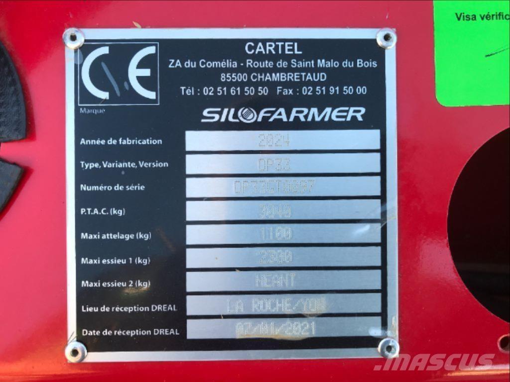 Silofarmer 280 Desmenuzadoras, cortadoras y desenrolladoras de pacas