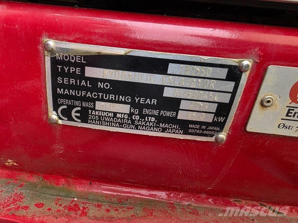Takeuchi TB 2150 Excavadoras de cadenas
