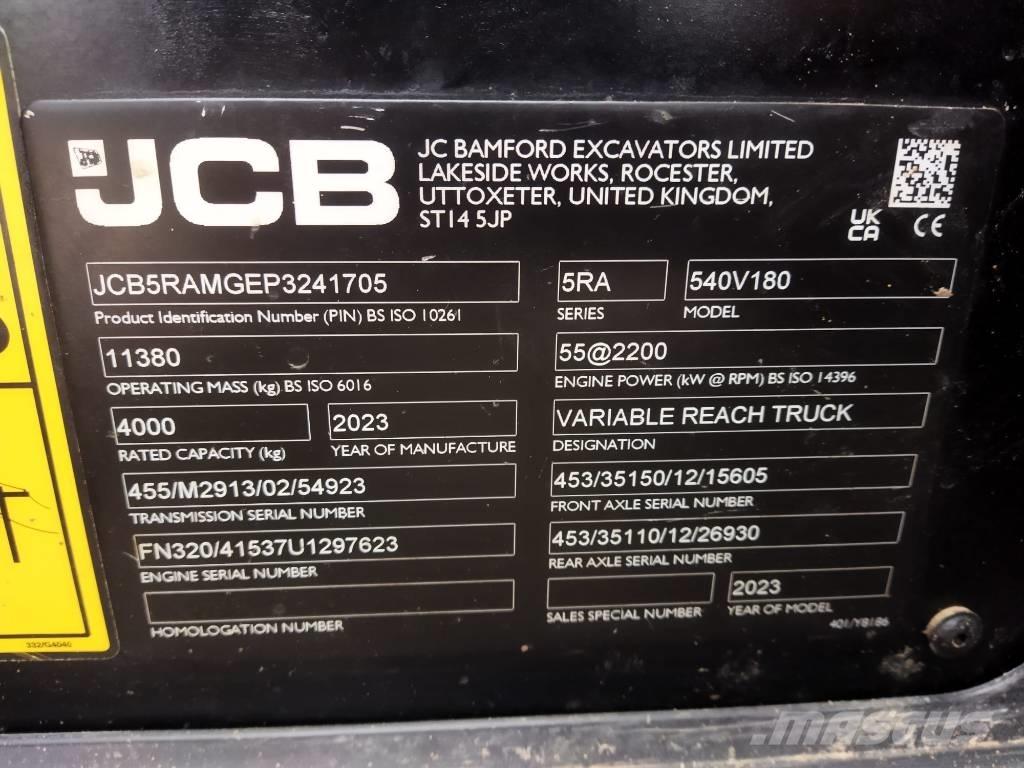 JCB 540.180 Carretillas telescópicas
