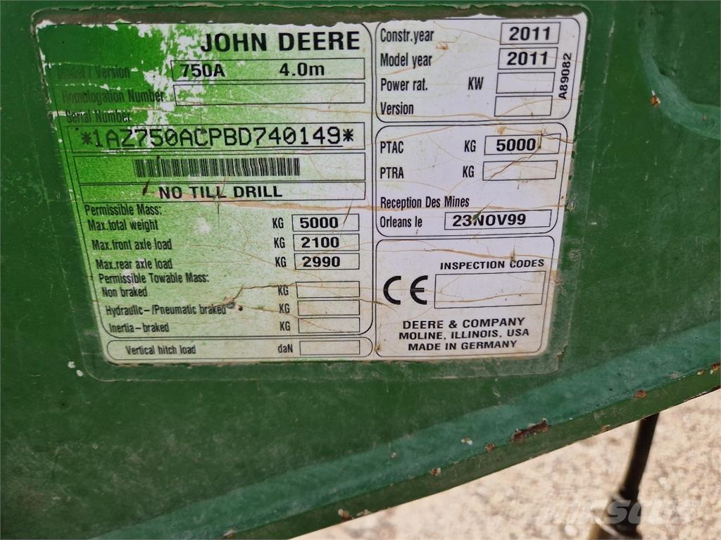 John Deere 750 A Sembradoras combinadas