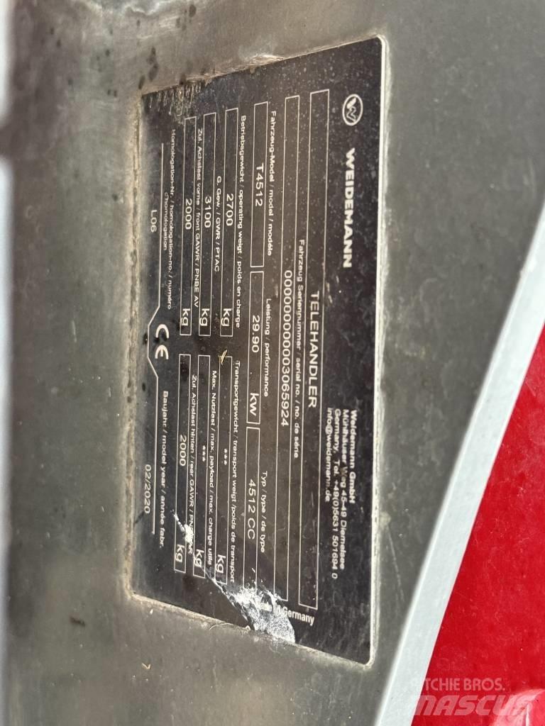Weidemann T4512 Carretillas telescópicas
