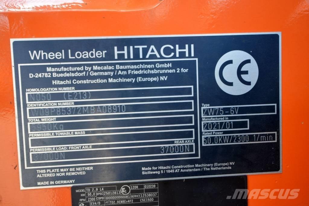 Hitachi ZW 75-6 Cargadoras sobre ruedas