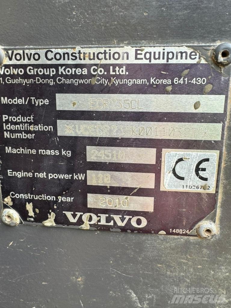 Volvo ECR 235 C L Excavadoras de cadenas