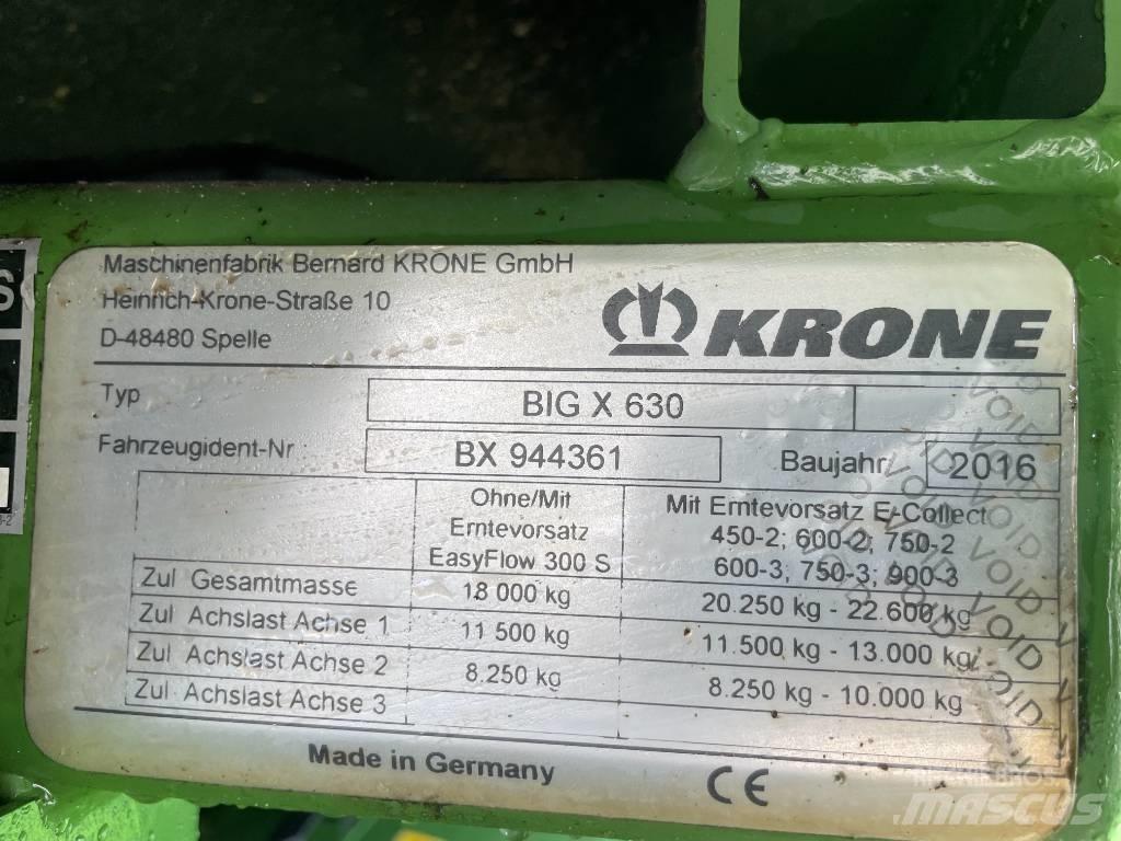 Krone Big X 630 Picadoras de forraje autopropulsadas
