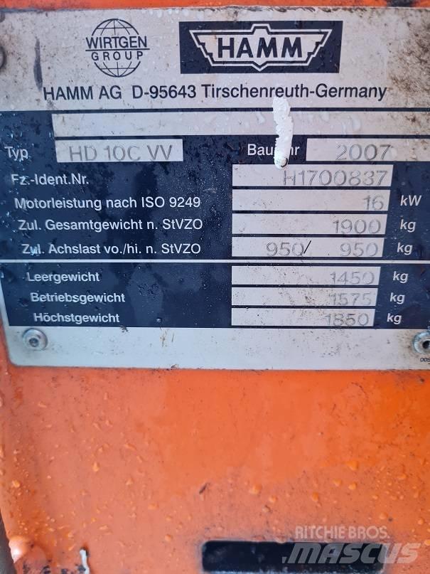Hamm HD 10 C W Rodillos de doble tambor