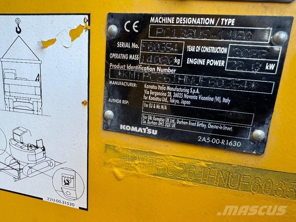 Komatsu PC 138 US-11 Excavadoras de cadenas