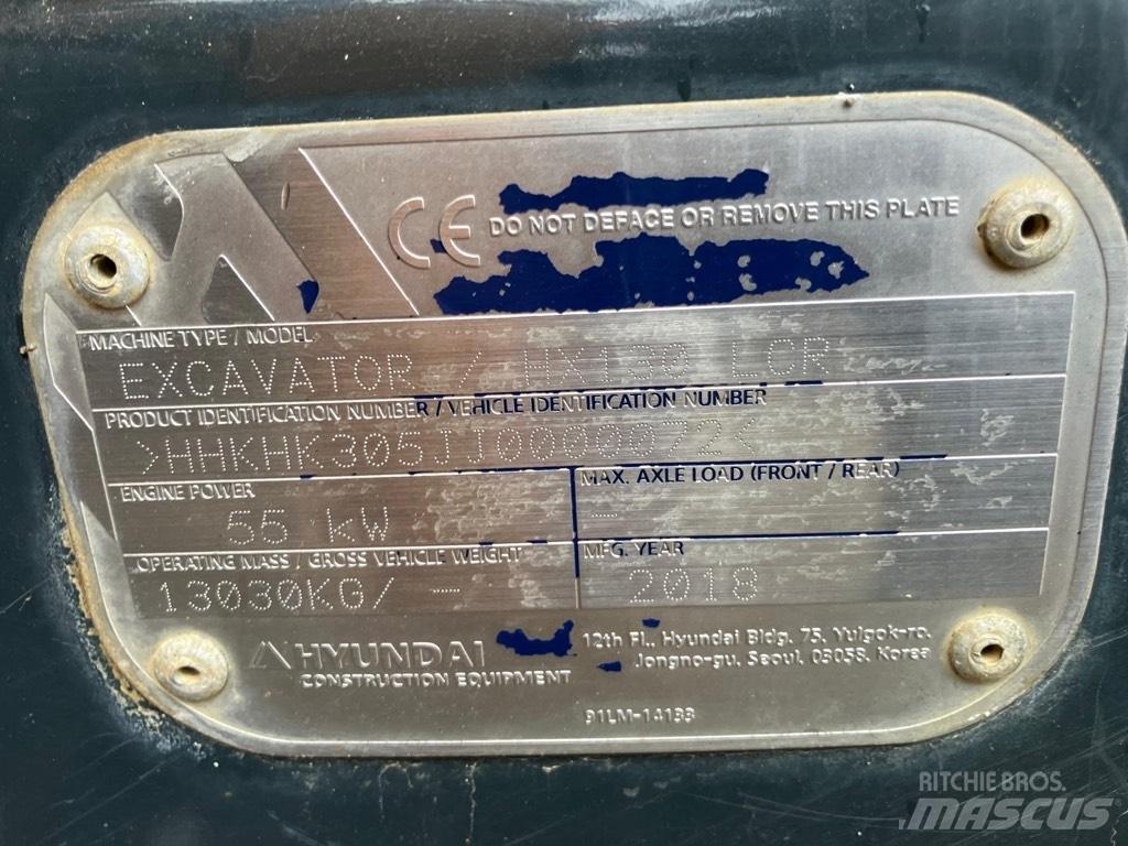 Hyundai HX 130 LCR Excavadoras de cadenas