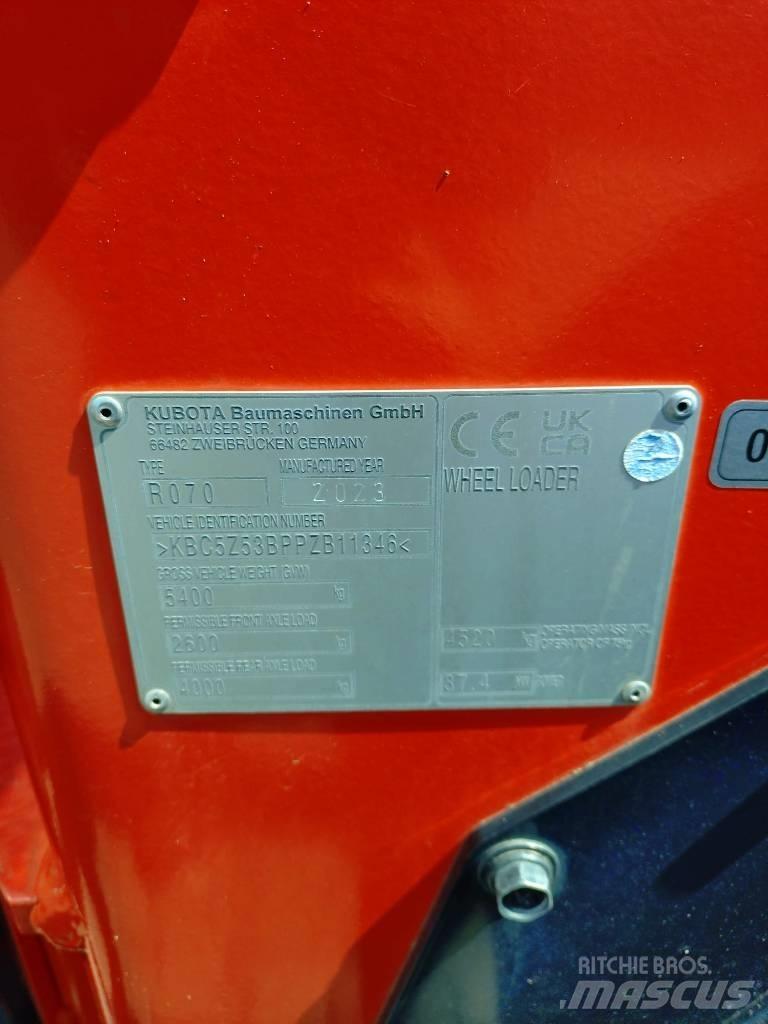 Kubota R 070 Cargadoras sobre ruedas