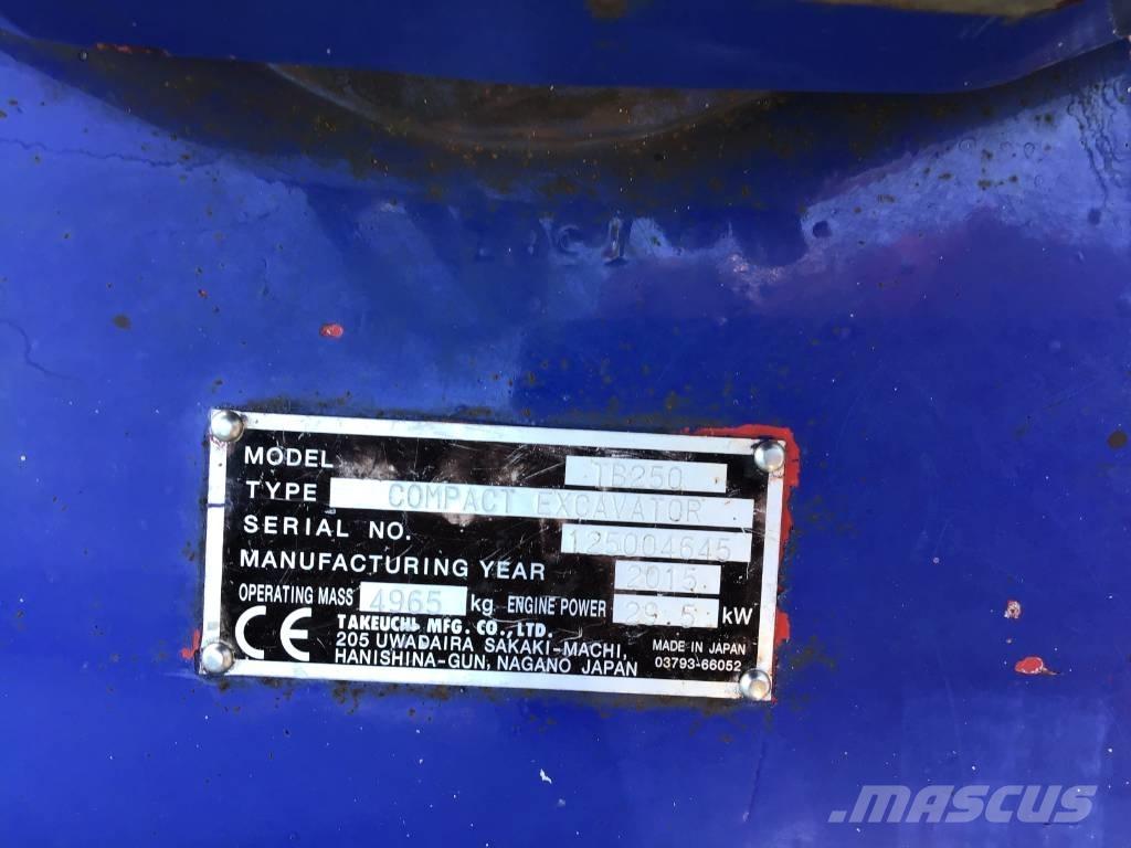 Takeuchi TB 250 Mini excavadoras < 7t