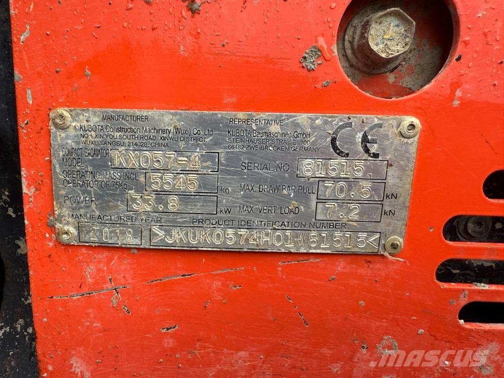 Kubota KX 057-4 Mini excavadoras < 7t